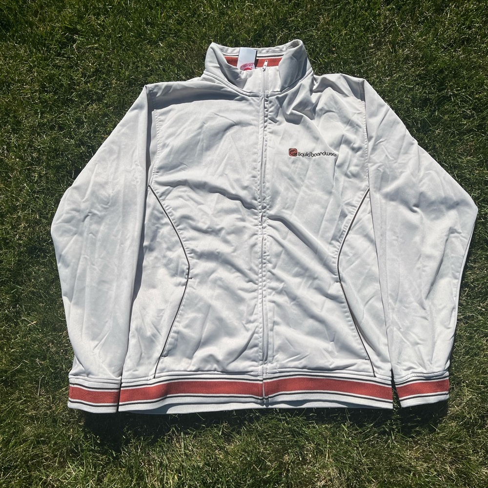 Liquid White Windbreaker Jacket